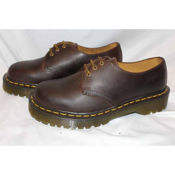 DR MARTENS 1461 WOMEN'S BEX LEATHER OXFORD BROWN CRAZY HORSE - Picture 5 of 8